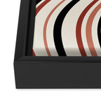 Wavy Stripes XI - Neutral Pink Framed Canvas Print Gallery Image 3