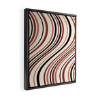 Wavy Stripes XI - Neutral Pink Framed Canvas Print Gallery Image 2