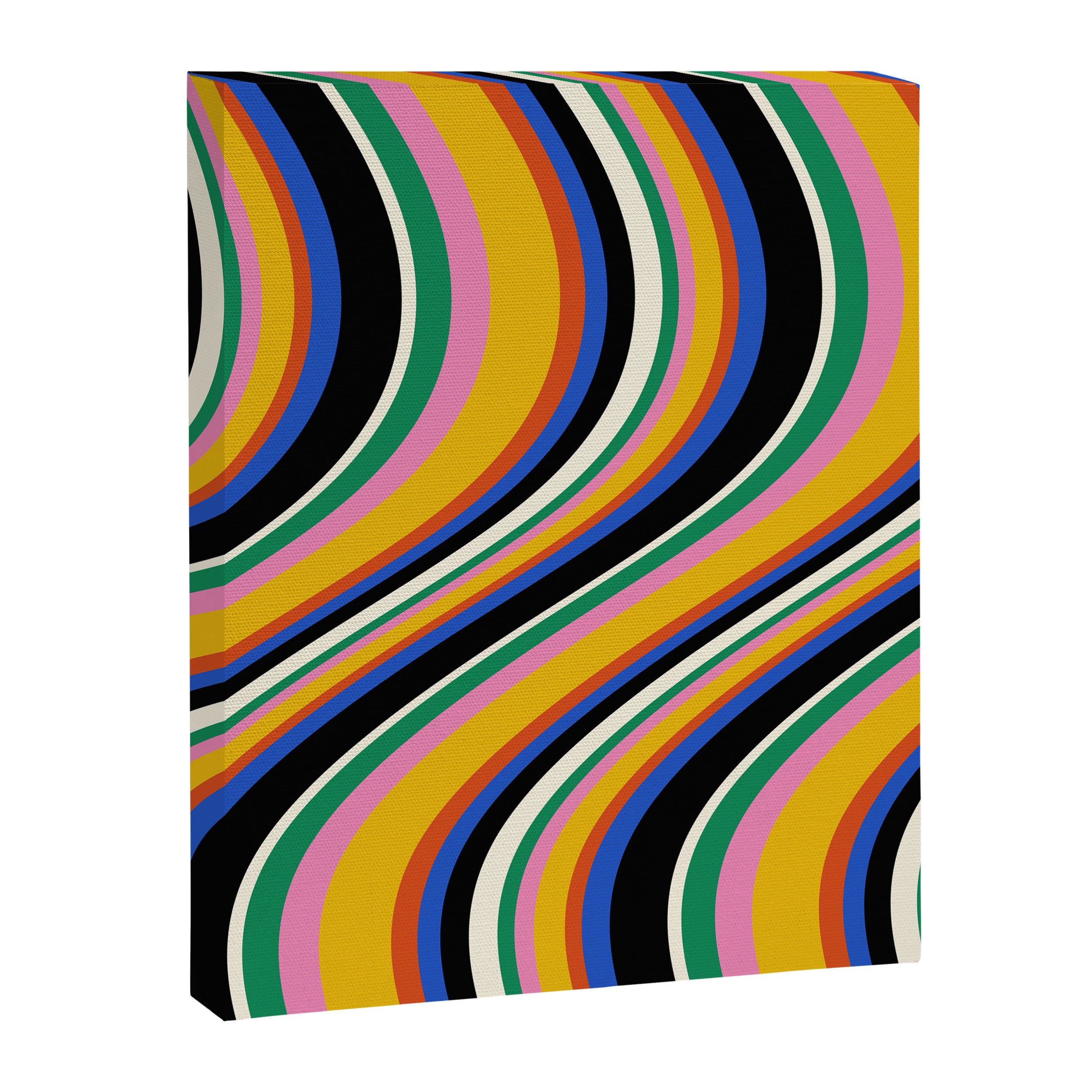 Wavy Stripes XIII - Bold Retro Canvas Print Gallery Image 6