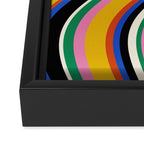 Wavy Stripes XIII - Bold Retro Framed Canvas Print Gallery Image 3