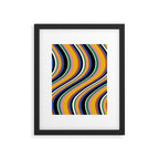Wavy Stripes XIII - Bold Retro Framed Art Print Gallery Image 5