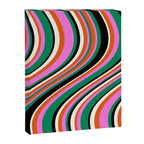 Wavy Stripes XIV - Bold Retro Canvas Print Gallery Image 6