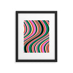 Wavy Stripes XIV - Bold Retro Framed Art Print Gallery Image 5