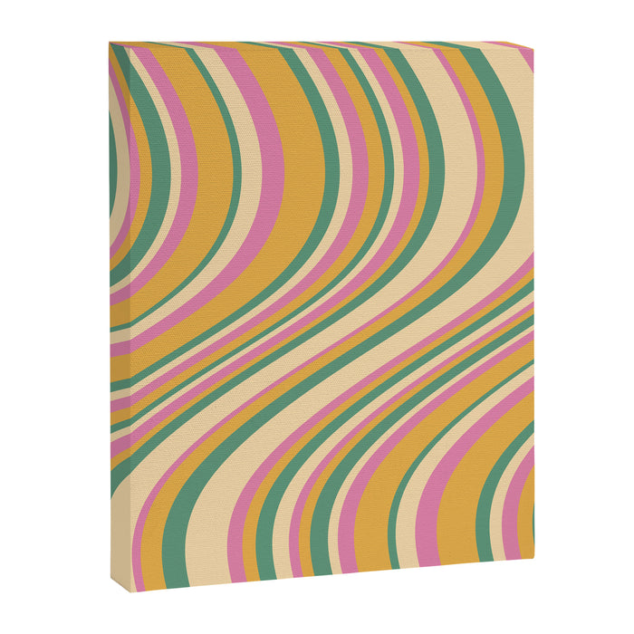 Wavy Stripes XIX - Boho Vintage Canvas Print Gallery Image 1