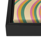 Wavy Stripes XIX - Boho Vintage Framed Canvas Print Gallery Image 3
