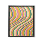 Wavy Stripes XIX - Boho Vintage Framed Canvas Print Gallery Image 6