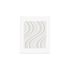 Wavy Stripes XLII - Grey and White Art Print Gallery Image 1