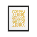 Wavy Stripes XLIV - Pastel Yellow Framed Art Print Gallery Image 5