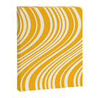 Wavy Stripes XLV - Golden Yellow Canvas Print Gallery Image 6