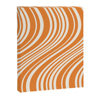 Wavy Stripes XLVI - Retro Orange Canvas Print Gallery Image 6