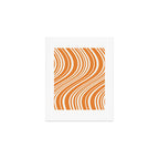 Wavy Stripes XLVI - Retro Orange Art Print Gallery Image 1