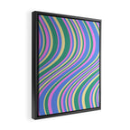 Wavy Stripes XV - 90s Pastel Framed Canvas Print Gallery Image 2