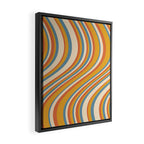 Wavy Stripes XX - Retro Summer Framed Canvas Print Gallery Image 2