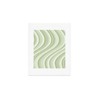 Wavy Stripes XXI - Pastel Natural Green Art Print Gallery Image 1