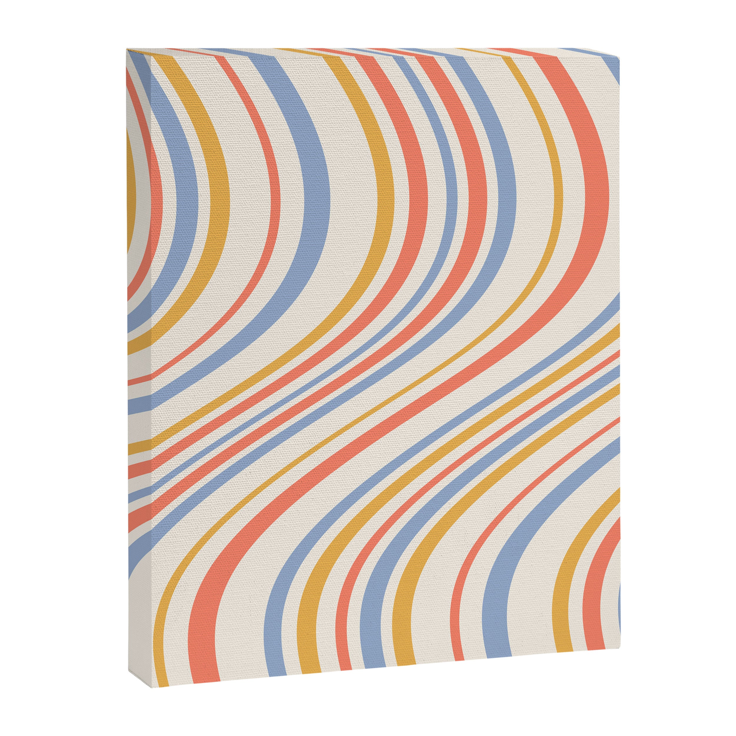 Wavy Stripes XXIII - Retro Summer Canvas Print Gallery Image 6