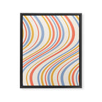 Wavy Stripes XXIII - Retro Summer Framed Canvas Print Gallery Image 6
