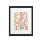 Wavy Stripes XXIII - Retro Summer Framed Art Print Gallery Image 5