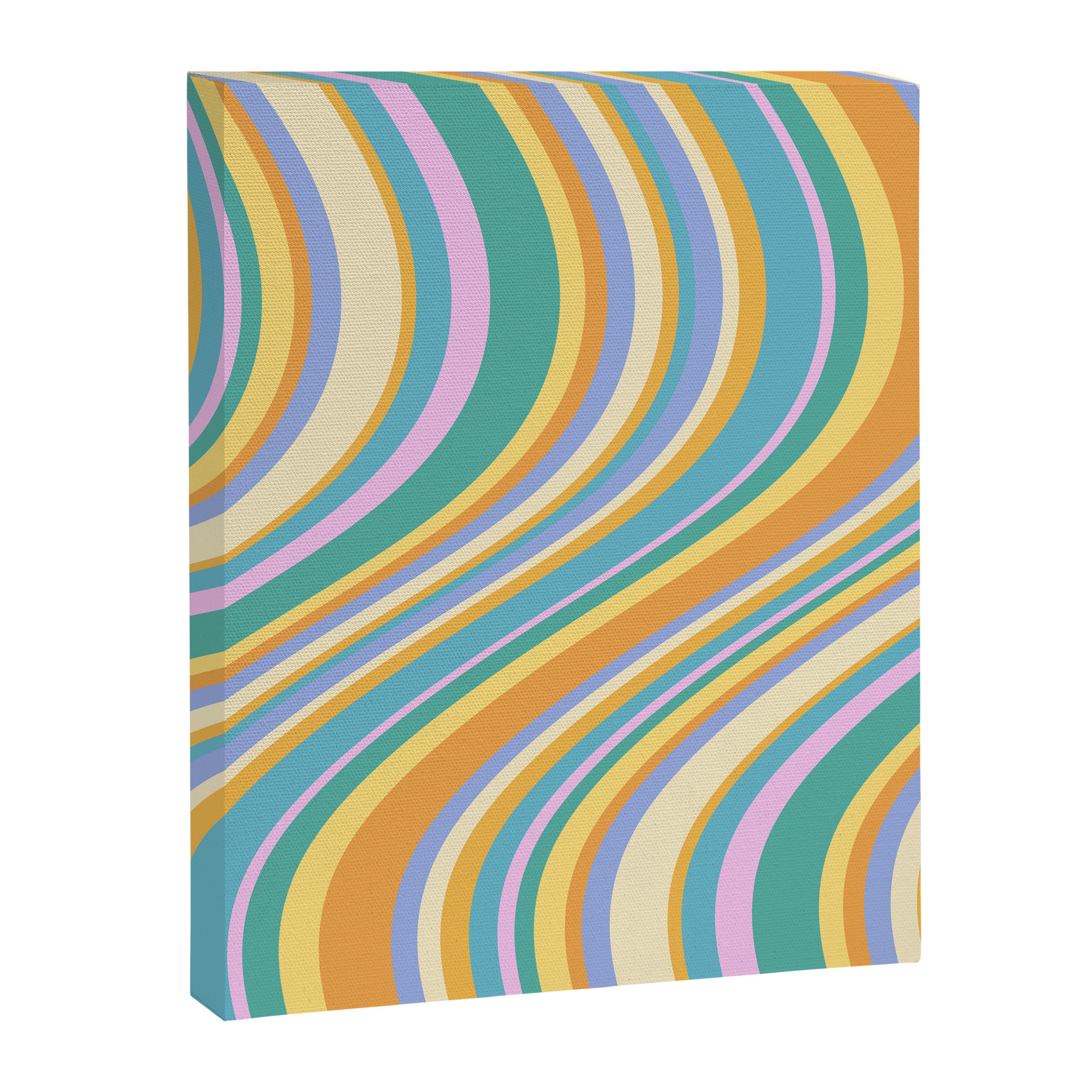 Wavy Stripes XXIV - 90s Summer Canvas Print Gallery Image 6