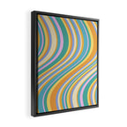 Wavy Stripes XXIV - 90s Summer Framed Canvas Print Gallery Image 2