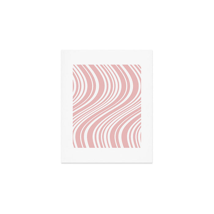 Wavy Stripes XXIX - Blush Pink Art Print Gallery Image 1