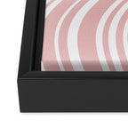 Wavy Stripes XXIX - Blush Pink Framed Canvas Print Gallery Image 3
