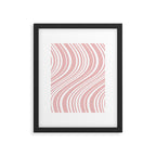 Wavy Stripes XXIX - Blush Pink Framed Art Print Gallery Image 5