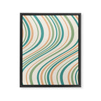 Wavy Stripes XXVI - Natural Boho Framed Canvas Print Gallery Image 6
