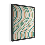 Wavy Stripes XXVI - Natural Boho Framed Canvas Print Gallery Image 2