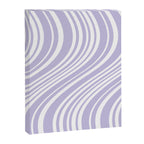 Wavy Stripes XXVIII - Lilac Purple Canvas Print Gallery Image 6