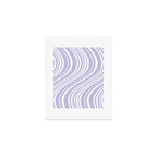 Wavy Stripes XXVIII - Lilac Purple Art Print Gallery Image 1