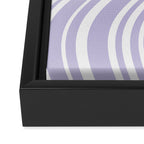 Wavy Stripes XXVIII - Lilac Purple Framed Canvas Print Gallery Image 3