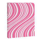 Wavy Stripes XXXIII - 90s Barbie Pink Canvas Print Gallery Image 6