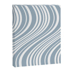 Wavy Stripes XXXVI - Natural Blue  Canvas Print Gallery Image 6