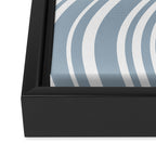 Wavy Stripes XXXVI - Natural Blue  Framed Canvas Print Gallery Image 3