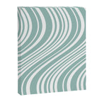 Wavy Stripes XXXVII - Sage Green Canvas Print Gallery Image 6