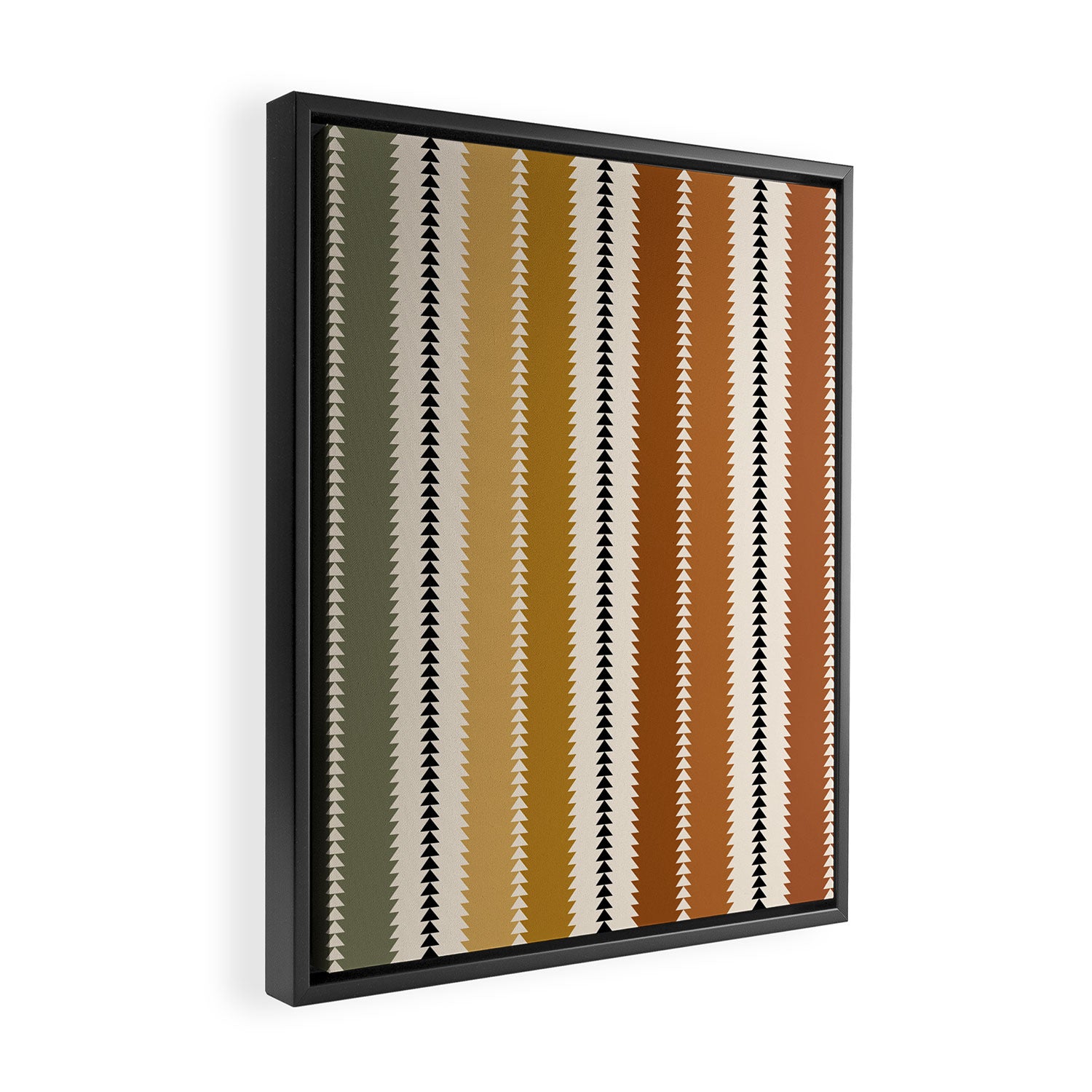 Western Stripes XII Rustic Desert Framed Canvas Print Gallery Image 2