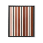 Western Stripes XV Terracotta Rust Red Framed Canvas Print Gallery Image 8