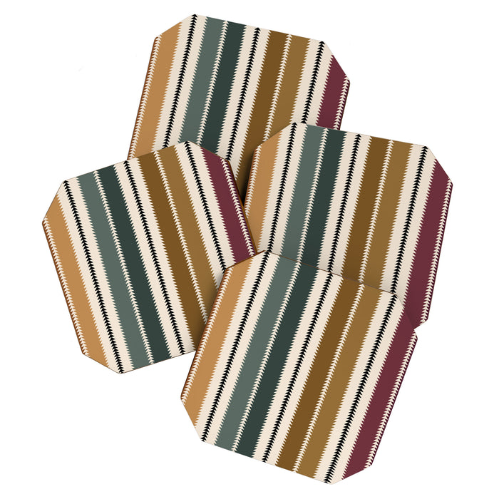 Western Stripes XVI Earthy Desert Coaster Gallery Image 1