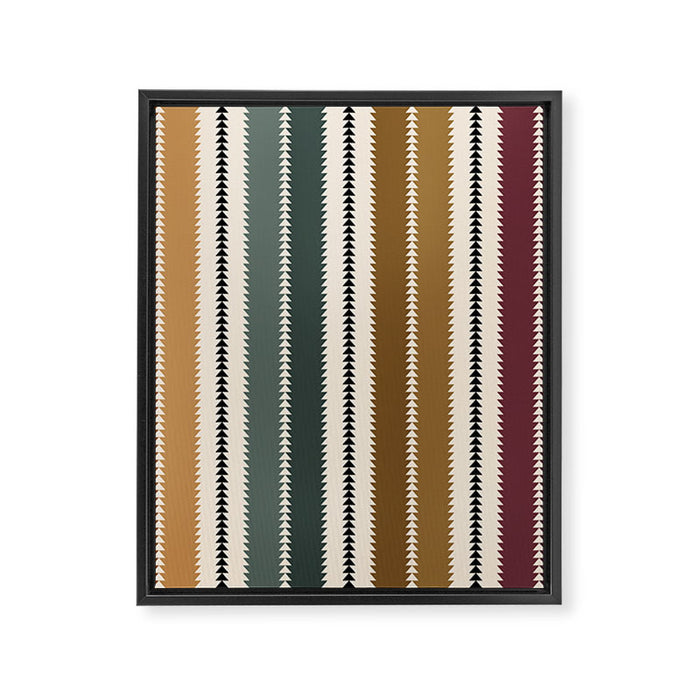 Western Stripes XVI Earthy Desert Framed Canvas Print Gallery Image 1