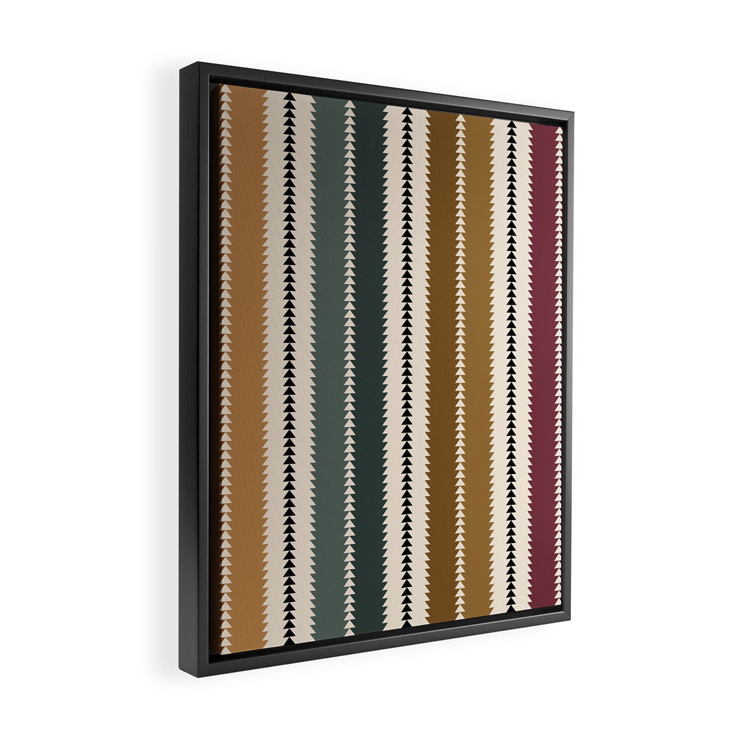 Western Stripes XVI Earthy Desert Framed Canvas Print Gallery Image 2