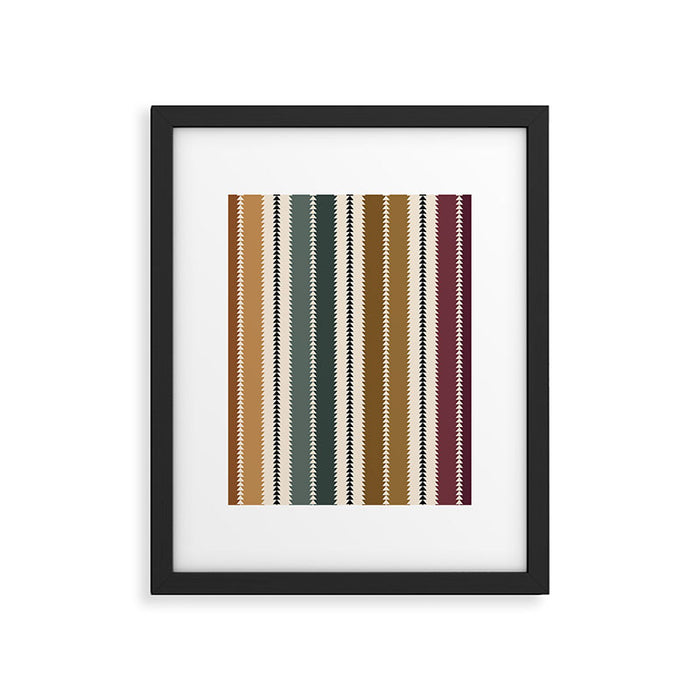 Western Stripes XVI Earthy Desert Framed Art Print Gallery Image 1