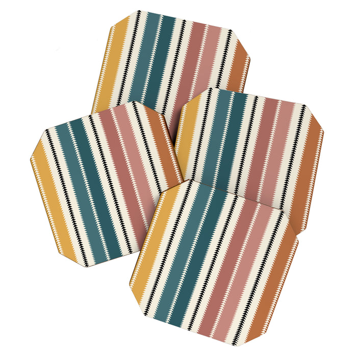 Western Stripes XX Earthy Rainbow Coaster Gallery Image 1