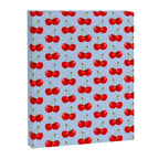 Y2K Cherries - Blue Pattern Large Canvas Print Gallery Image 8