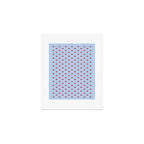 Y2K Cherries - Blue Pattern Miniature Art Print Gallery Image 1