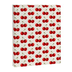 Y2K Cherries - Creme Pattern Large Canvas Print Gallery Image 8