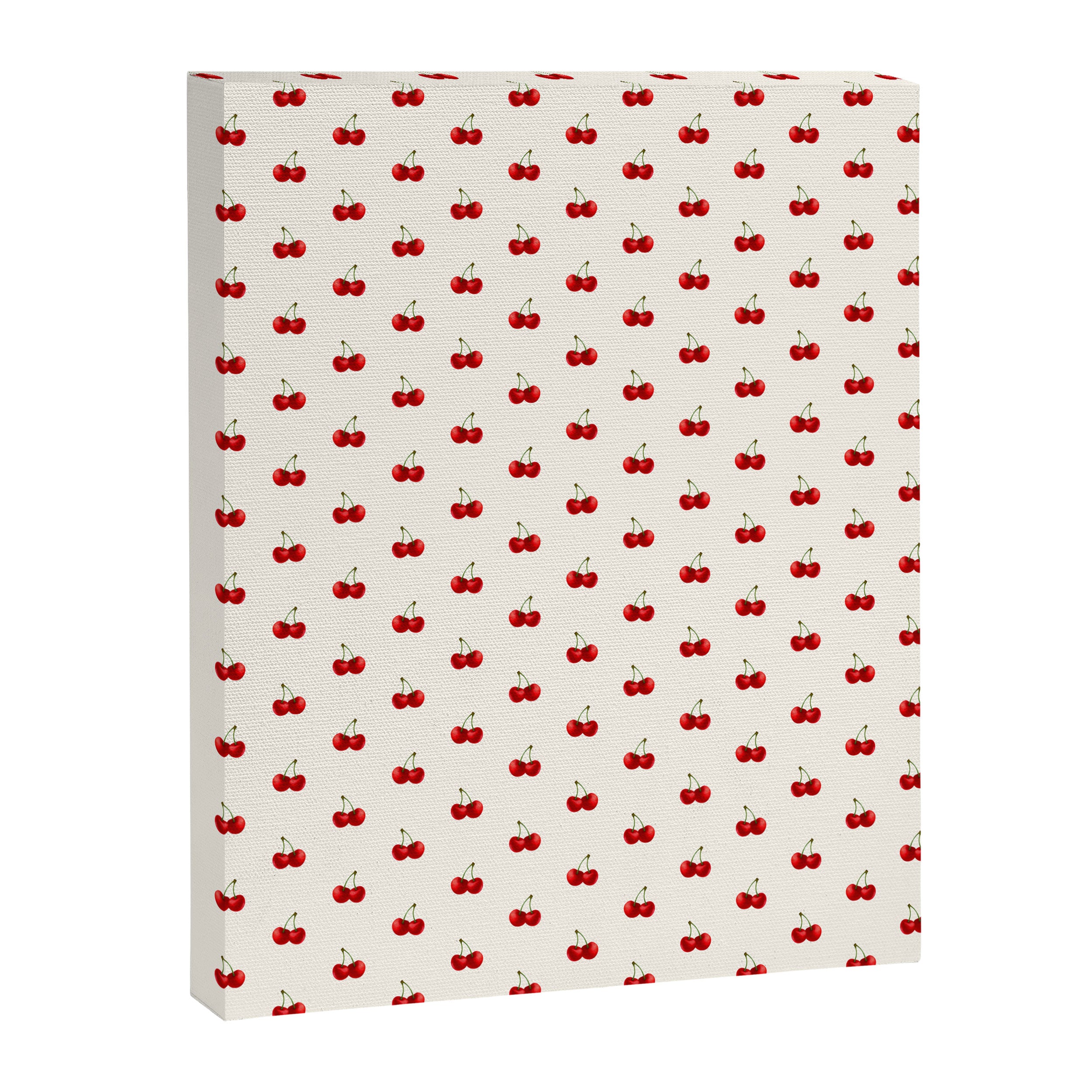 Y2K Cherries - Creme Pattern Miniature Canvas Print Gallery Image 8