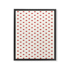 Y2K Cherries - Creme Pattern Miniature Framed Canvas Print Gallery Image 8