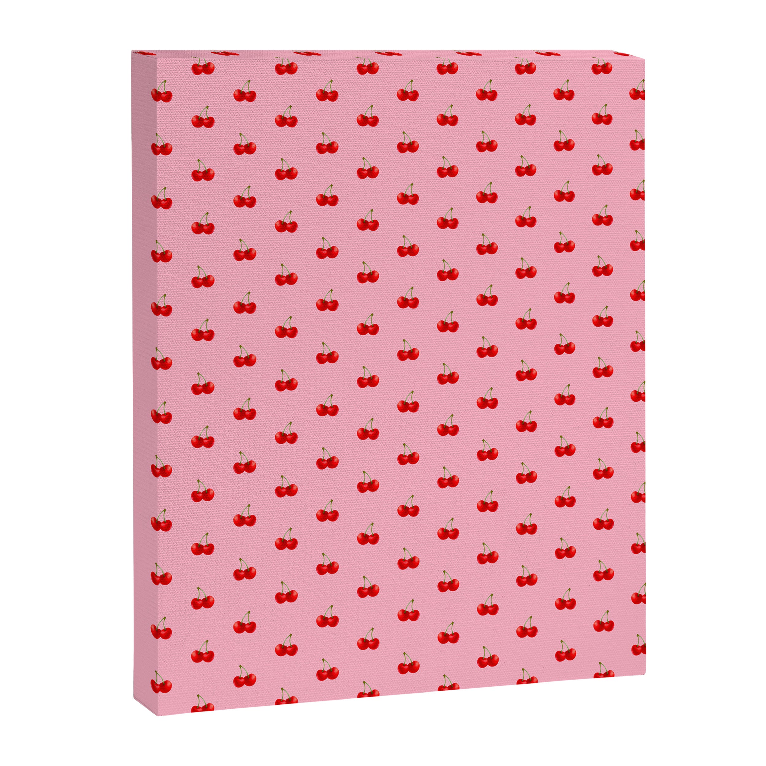Y2K Cherries - Pink Pattern Miniature Canvas Print Gallery Image 8
