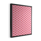 Y2K Cherries - Pink Pattern Miniature Framed Canvas Print Gallery Image 2