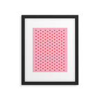 Y2K Cherries - Pink Pattern Miniature Framed Art Print Gallery Image 6